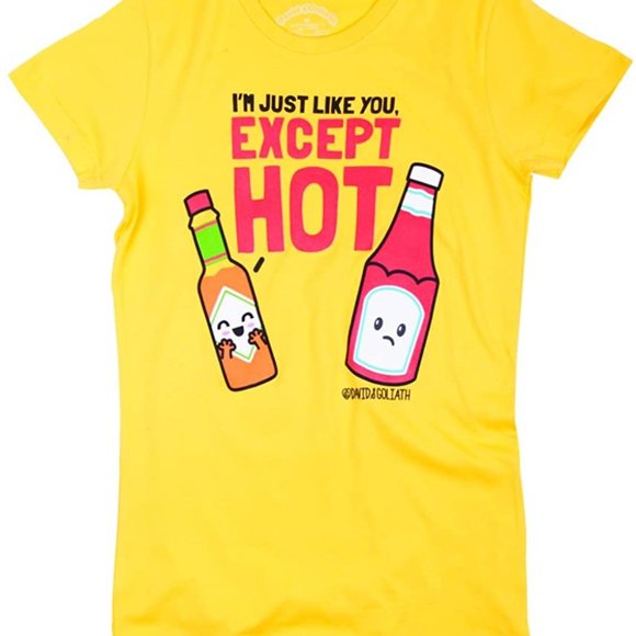 Cheeky Ketchup and Hot Sauce David & Goliath T-shirt - Picture 5 of 5